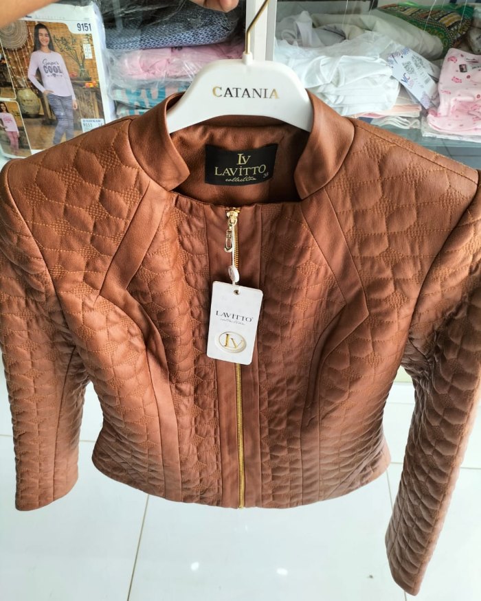 Ladies Jackets – Brown - Polyester, Viscone - Size 38