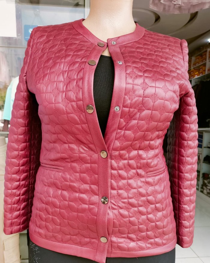 Ladies Jackets – Maroon - Polyester, Viscone - Size 46-48