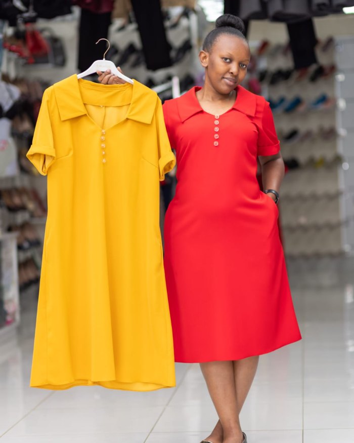 Ladies Dresses – Mustard Yellow - Size 18