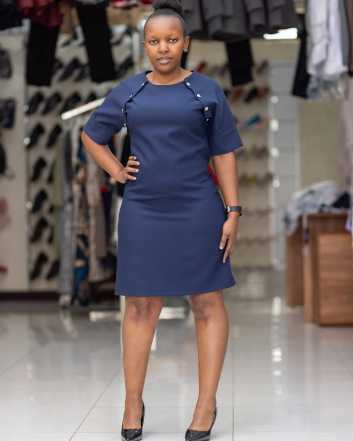 Ladies Dresses – Navy Blue - Size 38-42