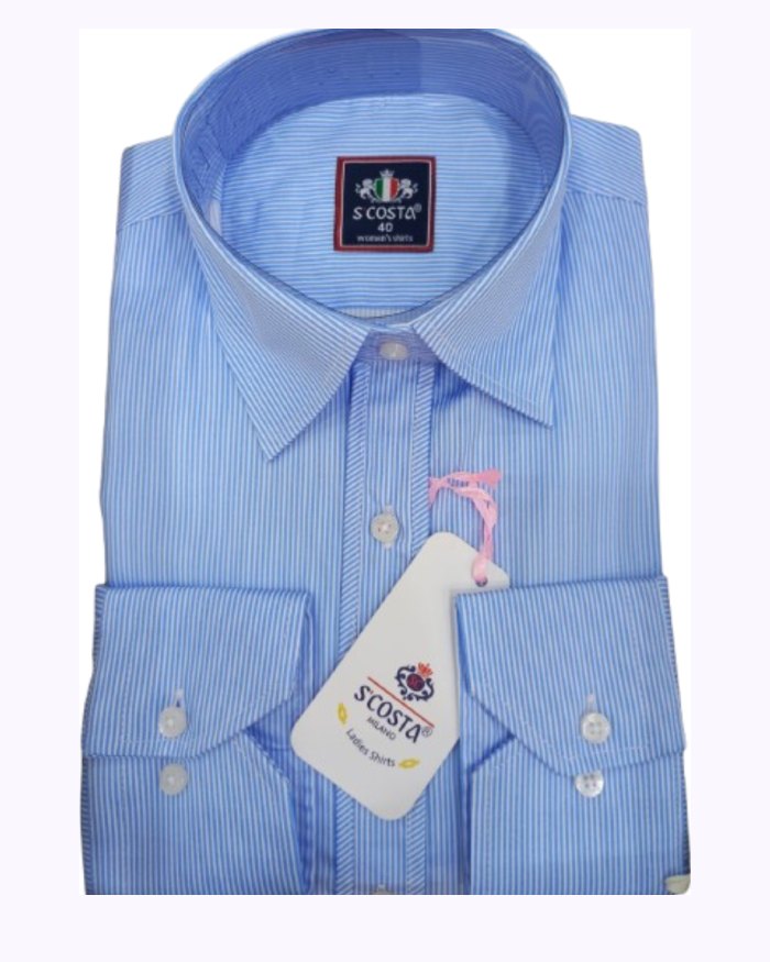 Scosta shirt, blue & white stripped.