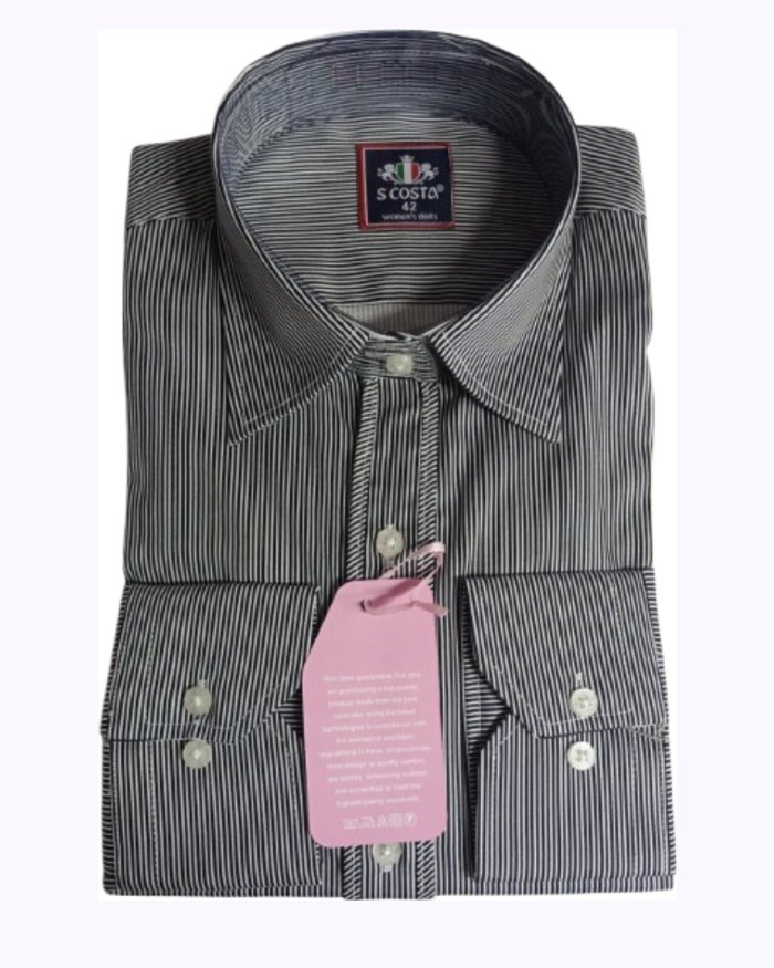Scosta shirt, black & white stripped 2.