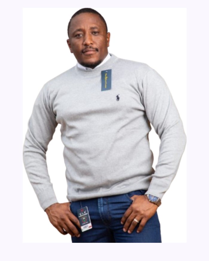 Mens' Sweaters Ash Grey