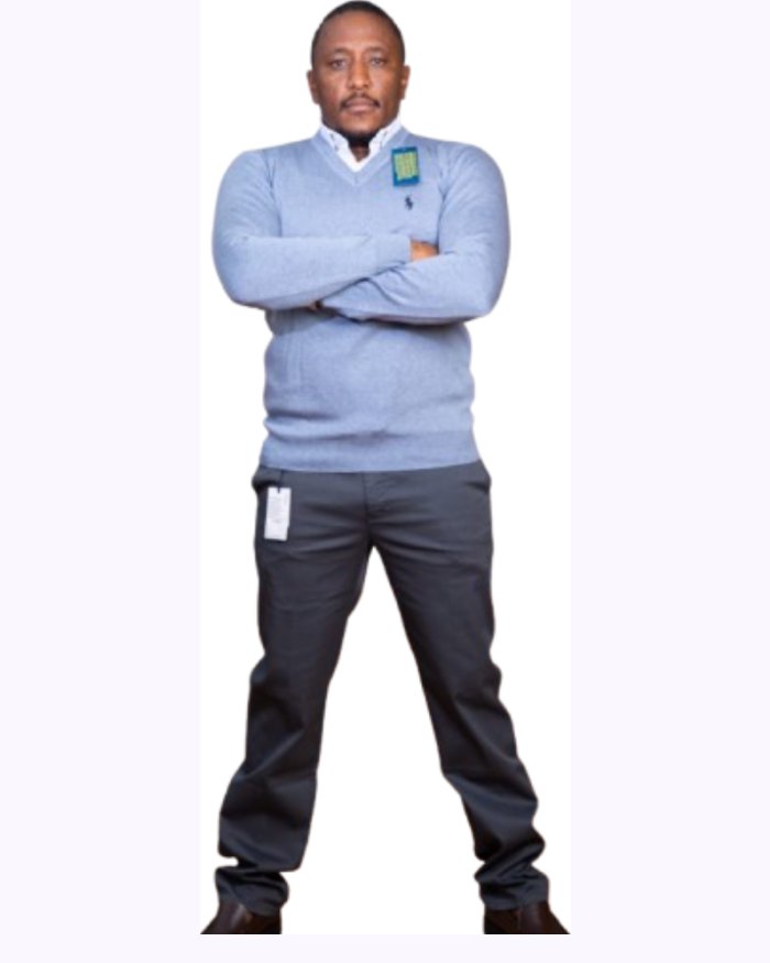Mens' Sweaters Grey V-neck