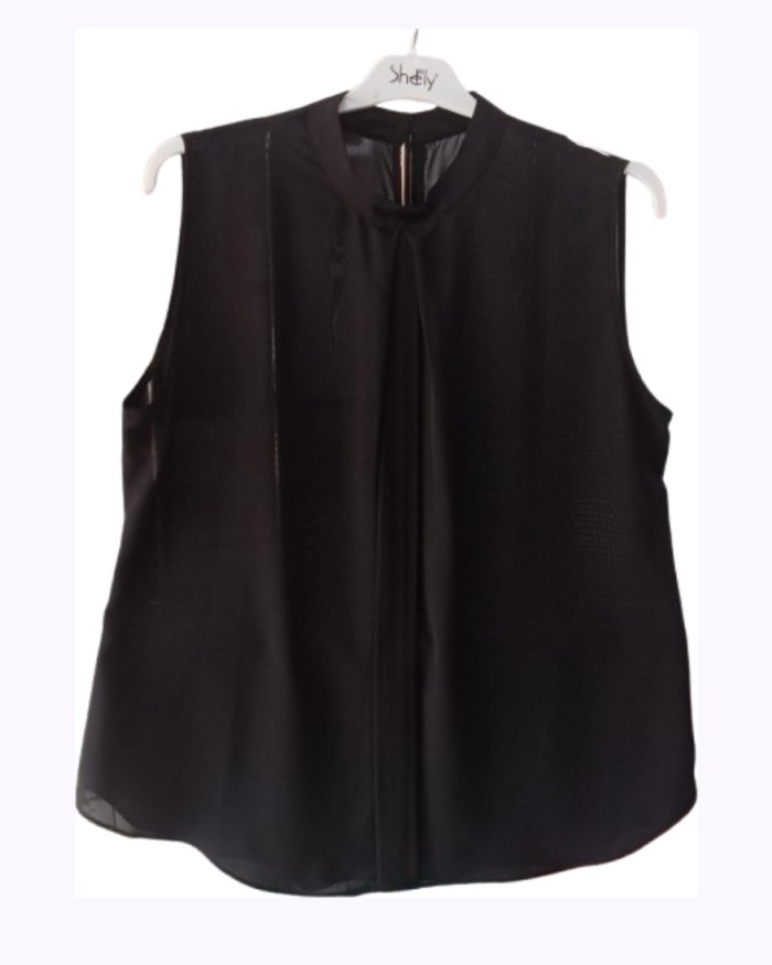 Sumay Black Blouses Black