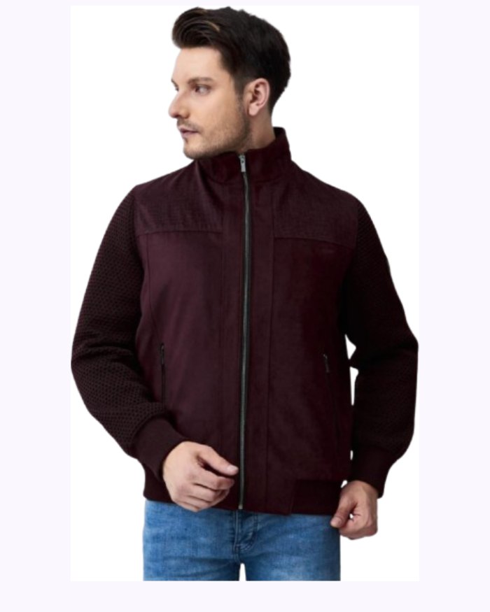 Maroon Poly Jacket