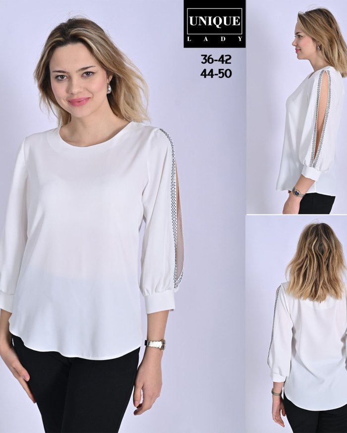 Ladies Blouses - Classy White - Size 36-50 @ KES 5,000
