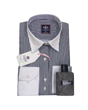 Scosta shirt, black& white stripped.