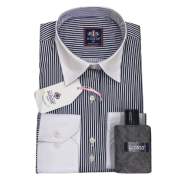 Scosta shirt, black& white stripped.