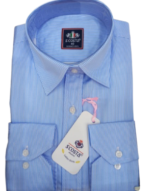 Scosta shirt, blue & white stripped.