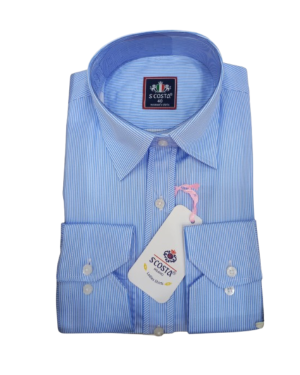Scosta shirt, blue & white stripped.