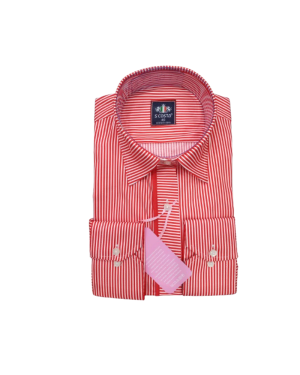 Scosta shirt, red & white stripped.