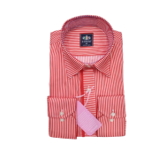 Scosta shirt, red & white stripped.