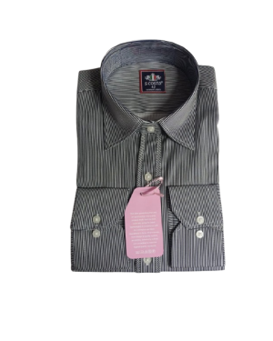 Scosta shirt, black & white stripped 2.