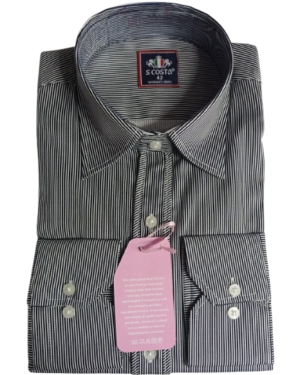 Scosta shirt, black & white stripped 2.