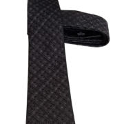 Tie, checked Navy Blue.