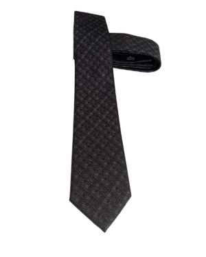 Tie, checked Navy Blue.