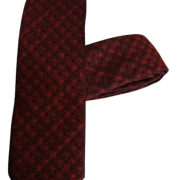 Tie, checked Red & Black.