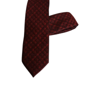 Tie, checked Red & Black.