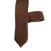 Tie, Flowered Orange.