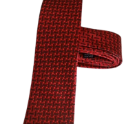 Tie, Flowered Red & Black.