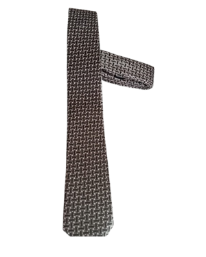 Tie, Grey, Purple & Black.