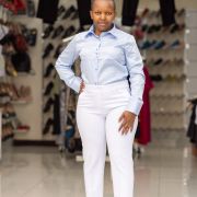 Ladies Shirts – Blue/Yellow – Size 40-52