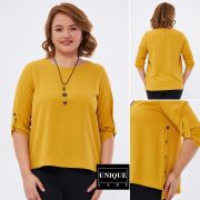 Ladies Blouses – Mustard – Size 42-50