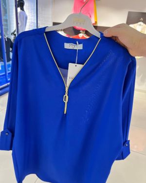 Ladies Blouses – Royal Blue – Sizes 36-50