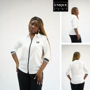 Ladies Blouses – White & Black – Size 36-40