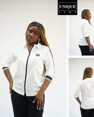 Ladies Blouses – White & Black – Size 36-40