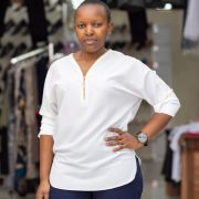 Ladies Blouses – Red/Navy Blue/White & with zipper – Size 36-50