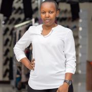 Ladies Blouses – White & with button option – Size 36-50