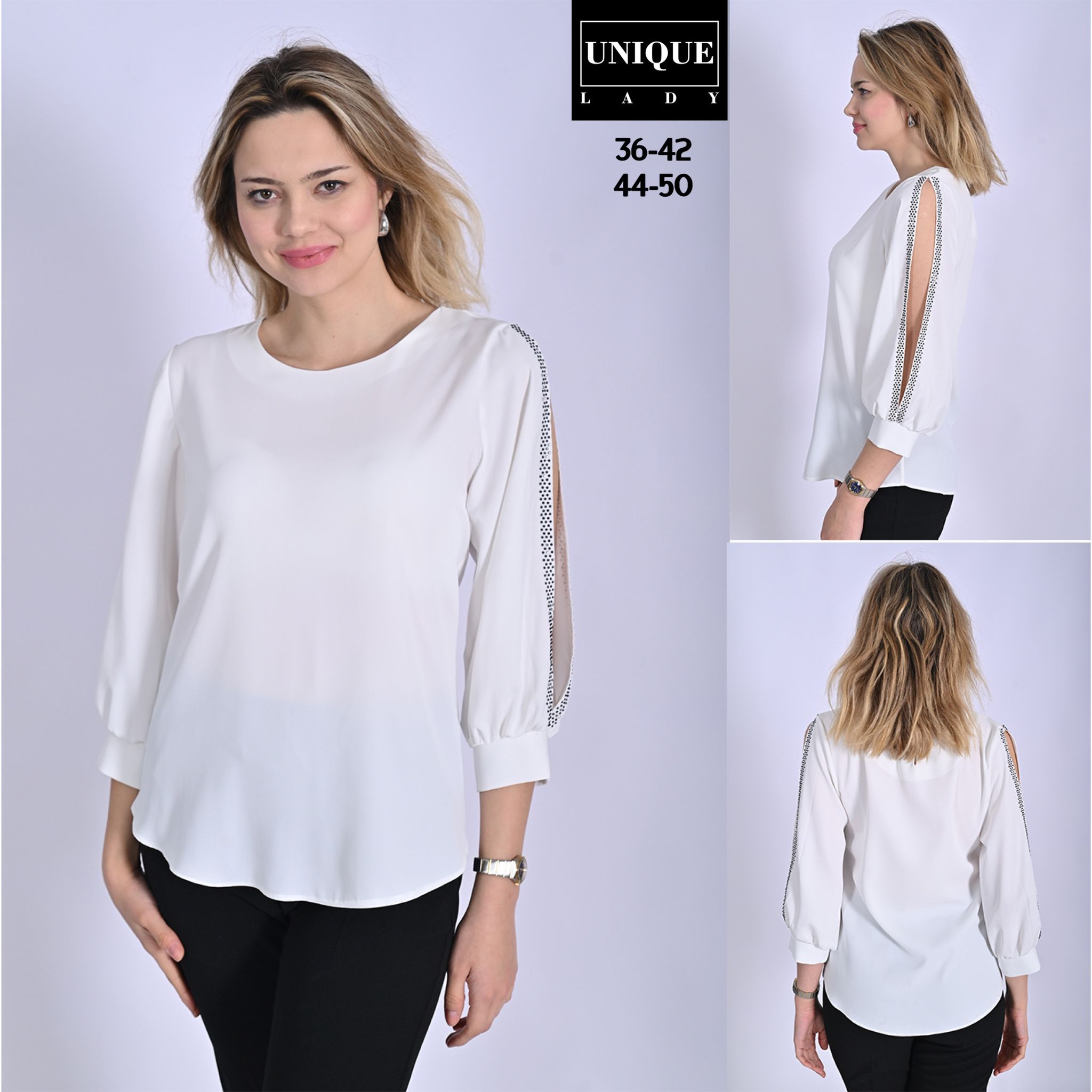 Ladies Blouses - Classy White - Size 36-50 @ KES 5,000