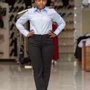 Ladies Shirts – Blue/Yellow – Size 40-52