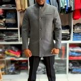 Men’s Trench Coats – Grey – Wool, Polyester & Viscose – Sizes 46-56